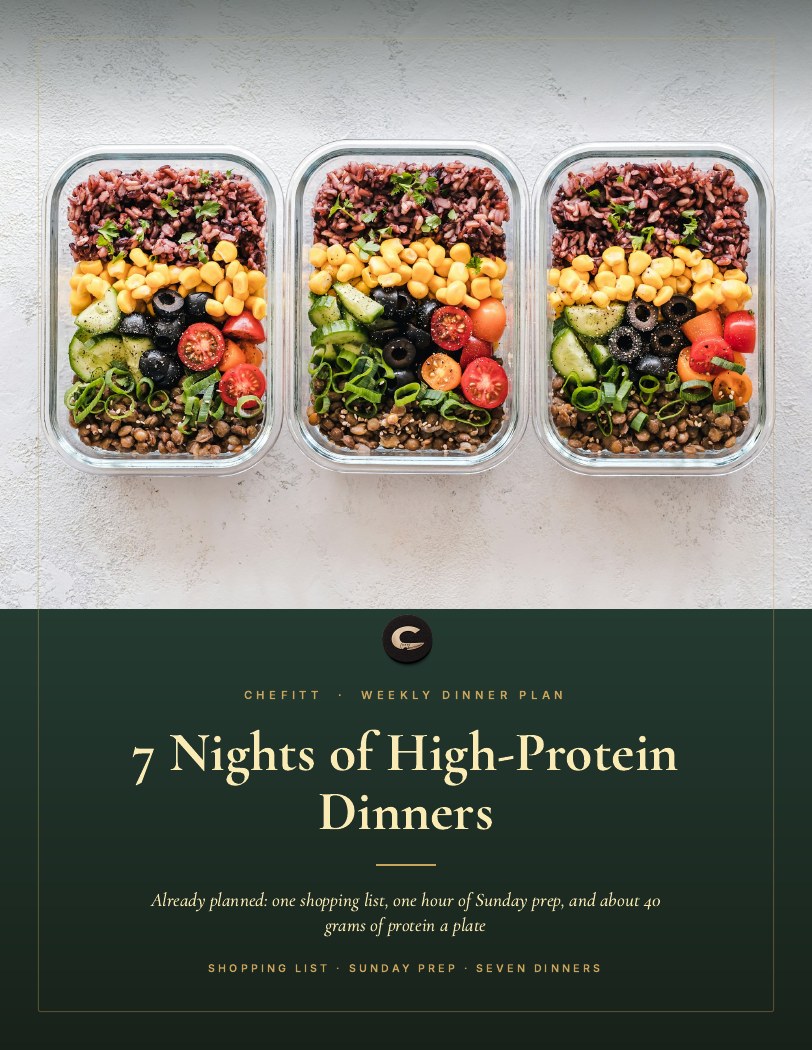 7 Nights of High-Protein Dinners cover — Chefitt Weekly Dinner Plan